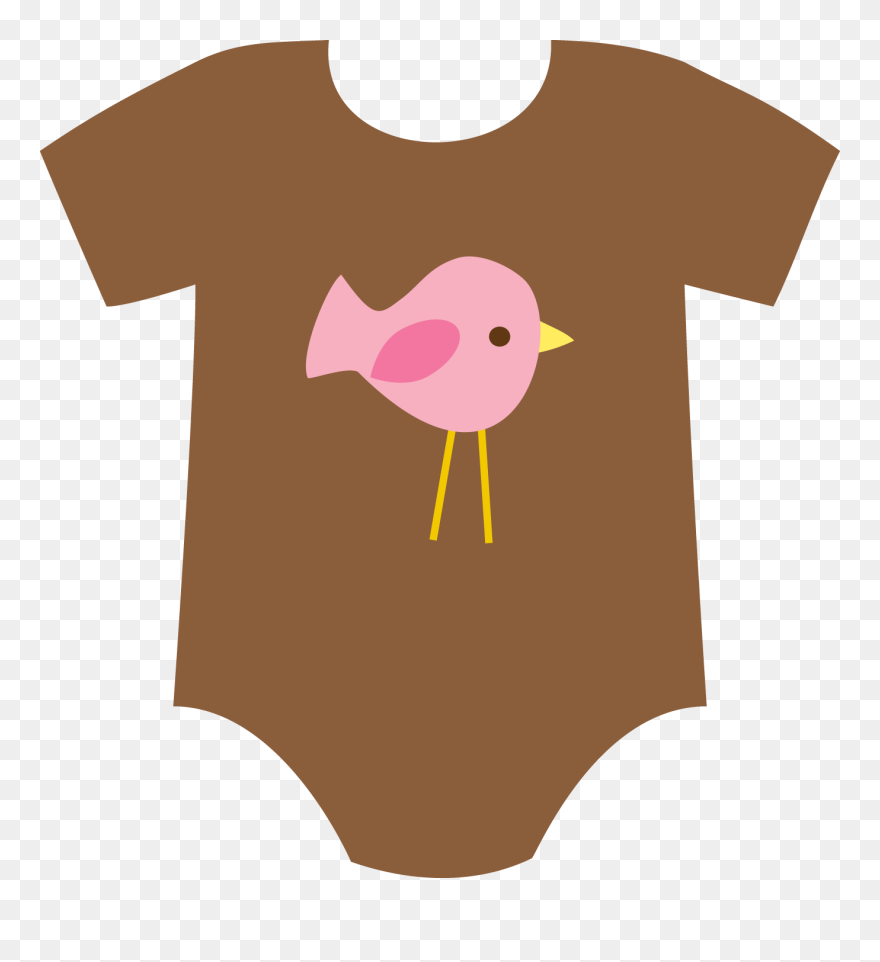 Clipart Baby Onesie - Brown Baby Onesie Clipart - Png Download