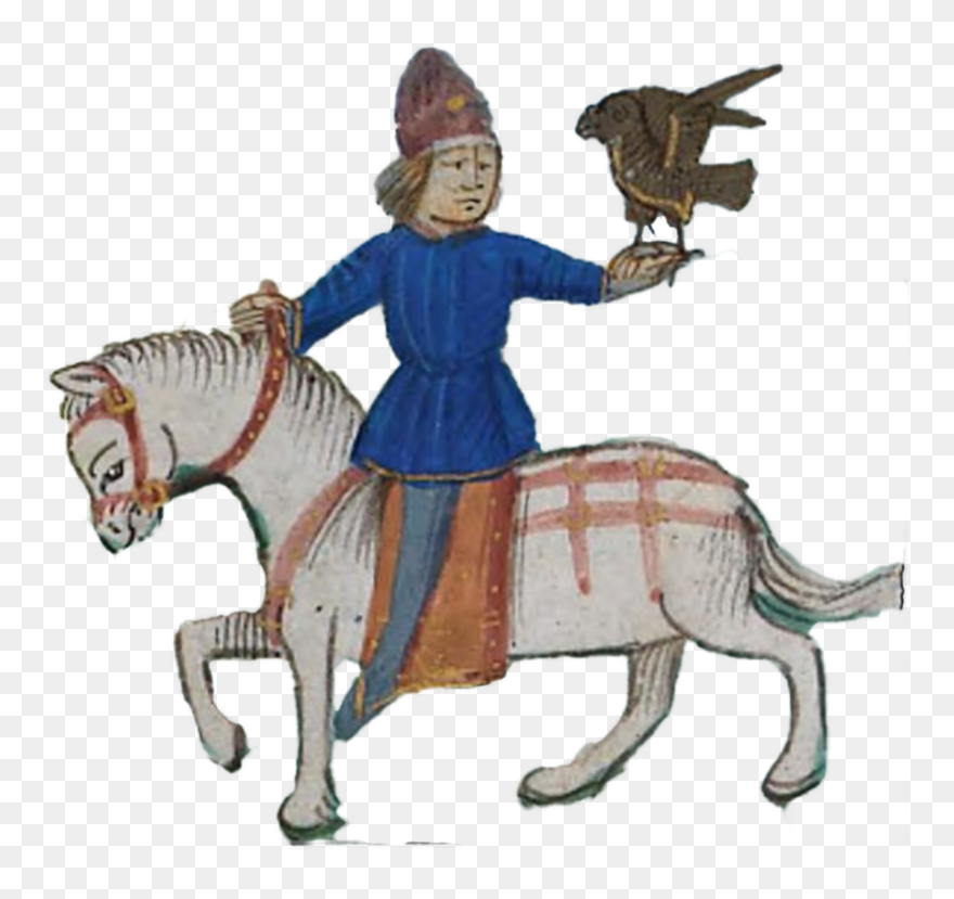 Horse,art,working Animal - Falconer Clipart - Png Download