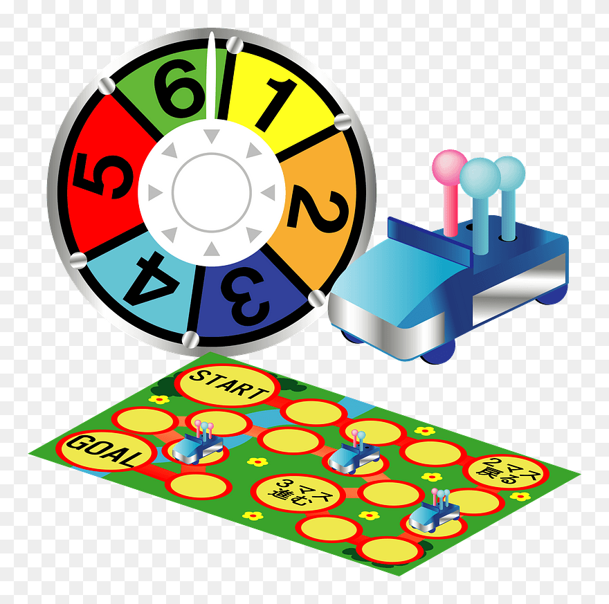 The Game Of Life Toy Clipart - 轉盤 卡通 - Png Download