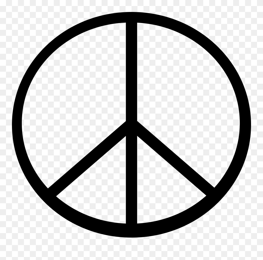 Peace Symbol Clipart - Peace Sign Clipart - Png Download