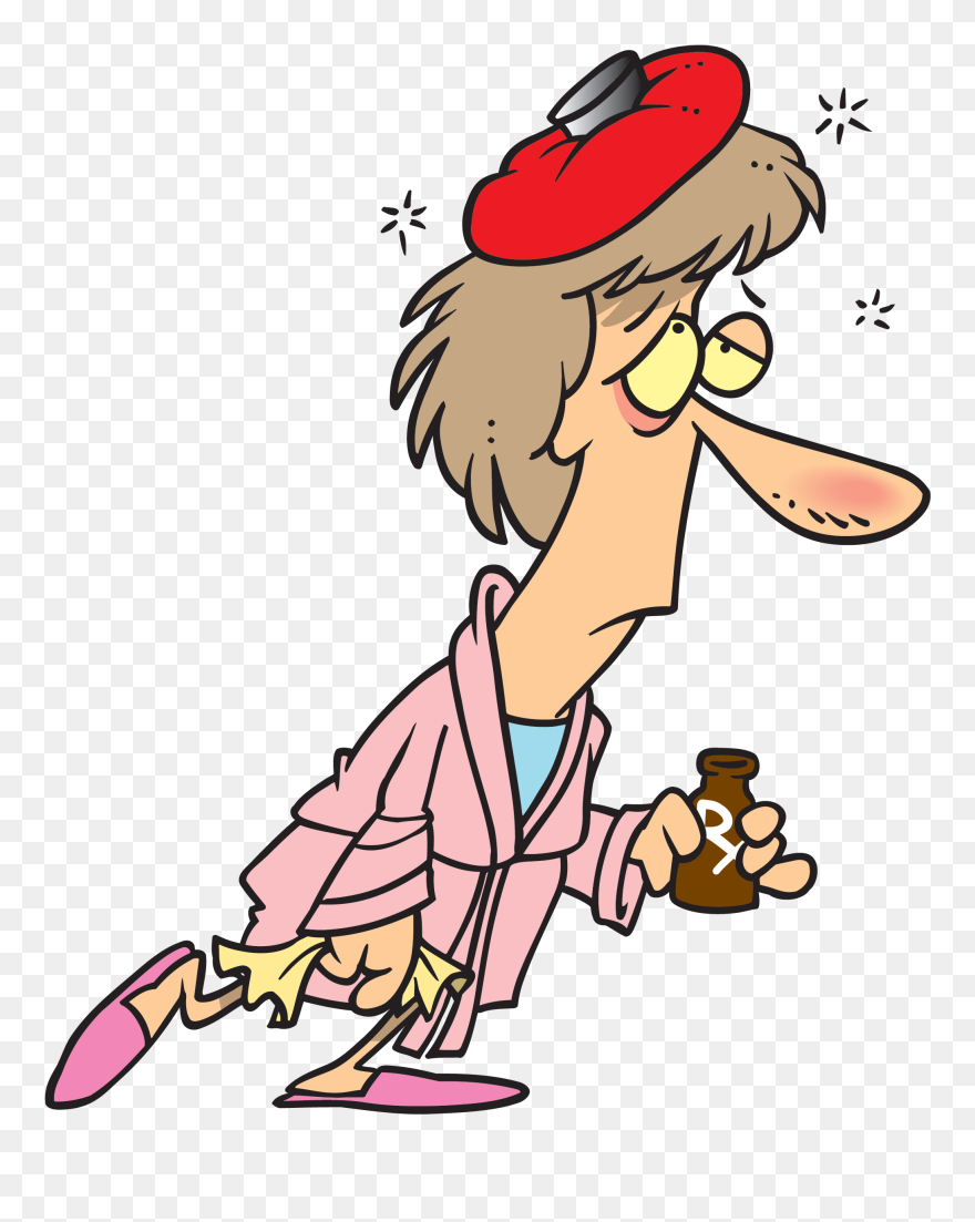 Thumb Image - Sick Person Clip Art - Png Download