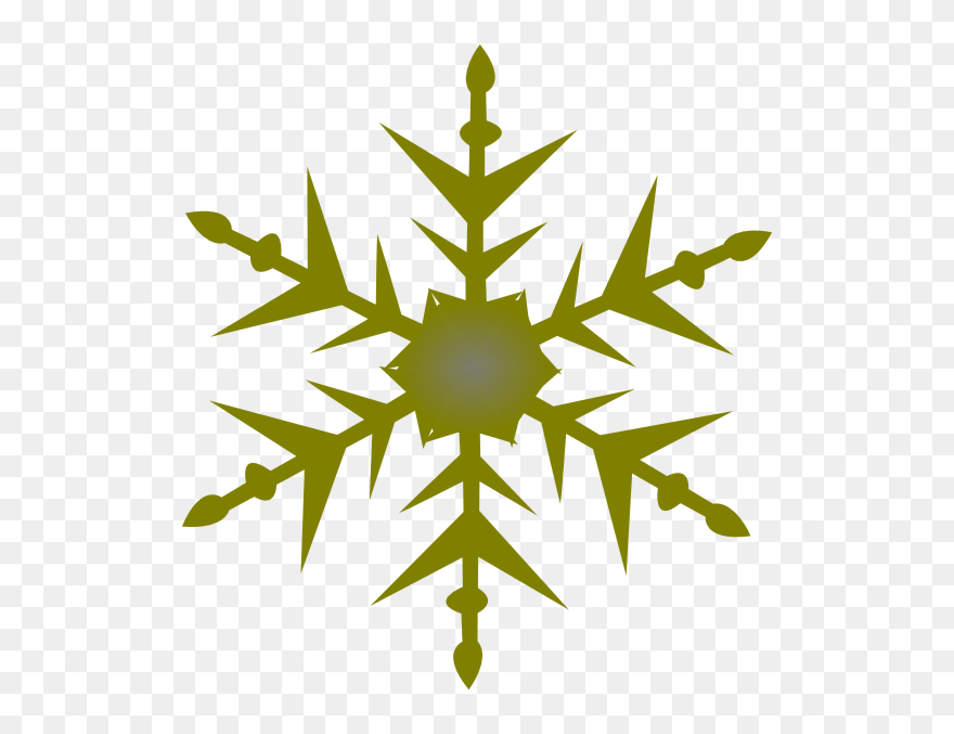 Rustic Snowflake Clipart Clip Art Free Snowflake Clipart - Free Clipart Vector Snowflake - Png Download