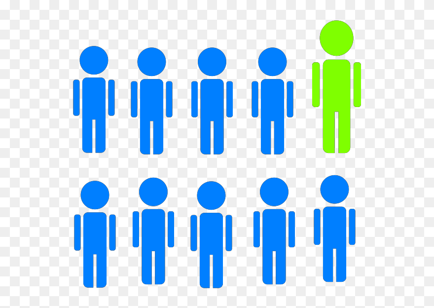 1 In 10 People Graphic Clipart