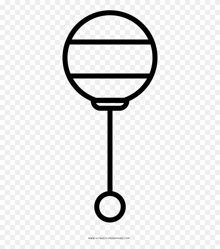 Rattle Coloring Page - Sophos Network Protection Clipart