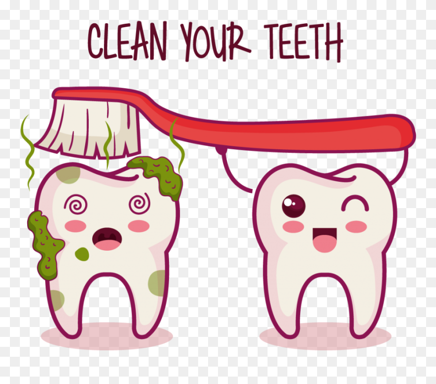 Clean Teeth Cartoon Clipart