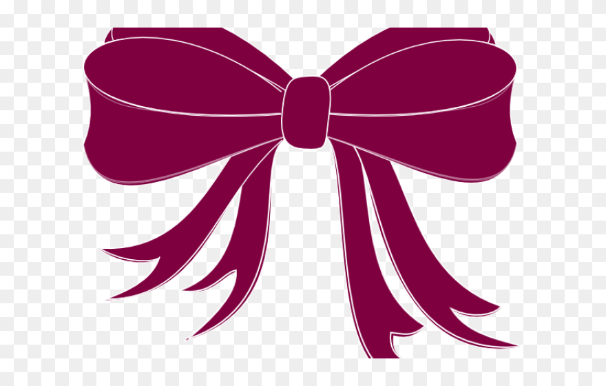 Transparent Streamer Clipart - Black Bow Clip Art - Png Download