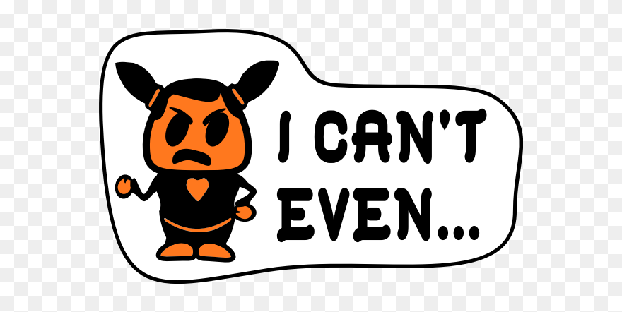 Icon Sticker - Cant Even - Cartoon Clipart