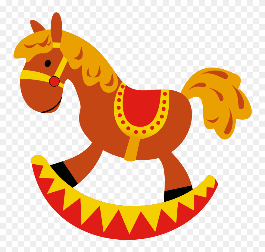 Free Rocking Horse Clip Art - Rocking Horse Clip Art - Png Download