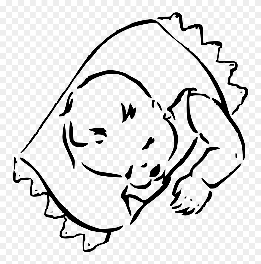 Sleeping Baby Svg Clip Arts - Baby Sleeping Clip Art - Png Download