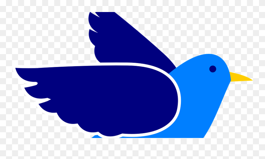 Red Bird Flying Clipart - Png Download