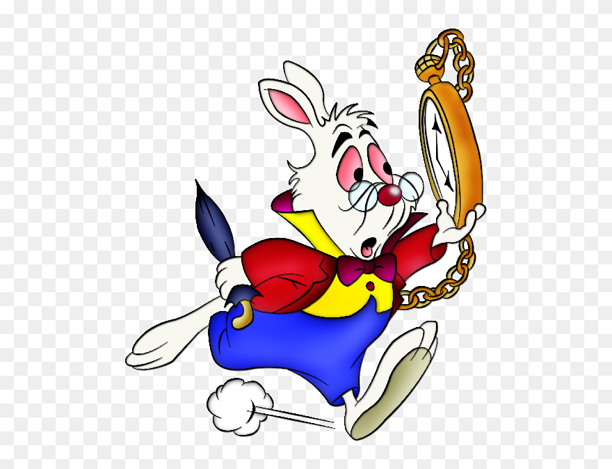 Alice In Wonderland Cartoon Character On A Transparent - White Rabbit Alice In Wonderland Characters Clipart