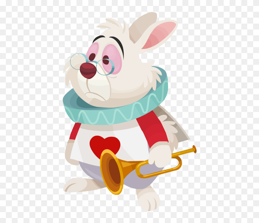 White Rabbit Alice In Wonderland Pocket Watch Clipart