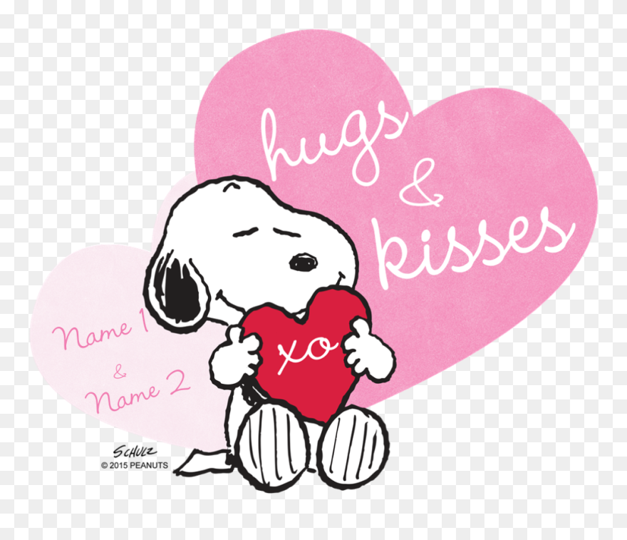 Respect Clipart Hug Kiss, Respect Hug Kiss Transparent - Snoopy Valentines Day Clipart - Png Download