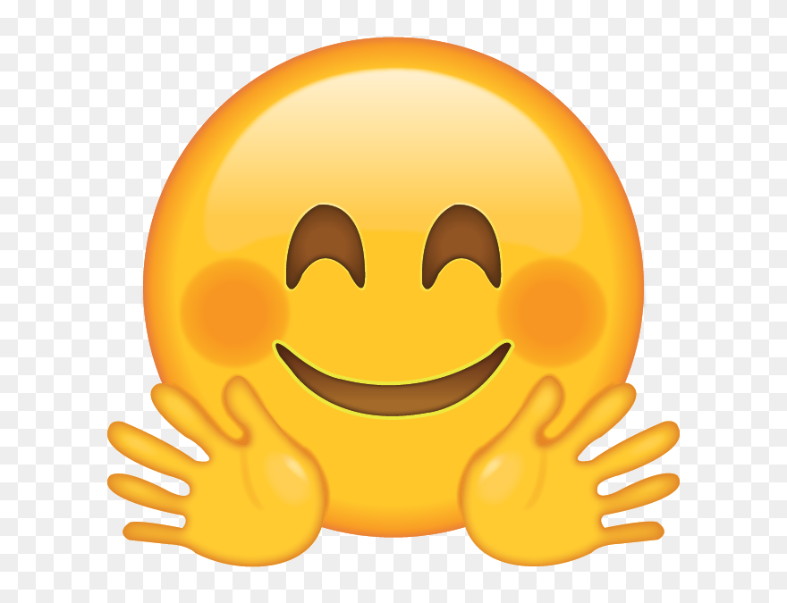Emoji Hug Emoticon - Hug Emoji Clipart