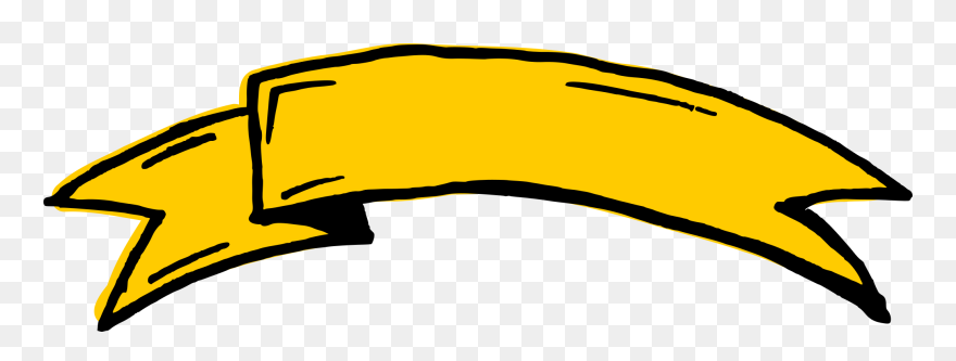 Yellow Ribbon Banner Drawing Png Clipart