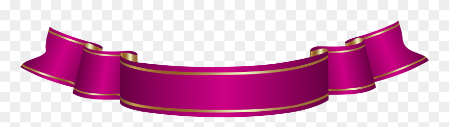 Pink Banner Clipart - Png Download