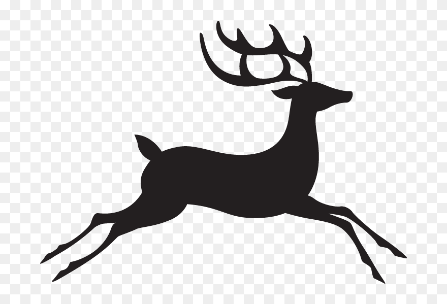 Reindeer Santa Claus Clip Art - Christmas Deer Png Transparent