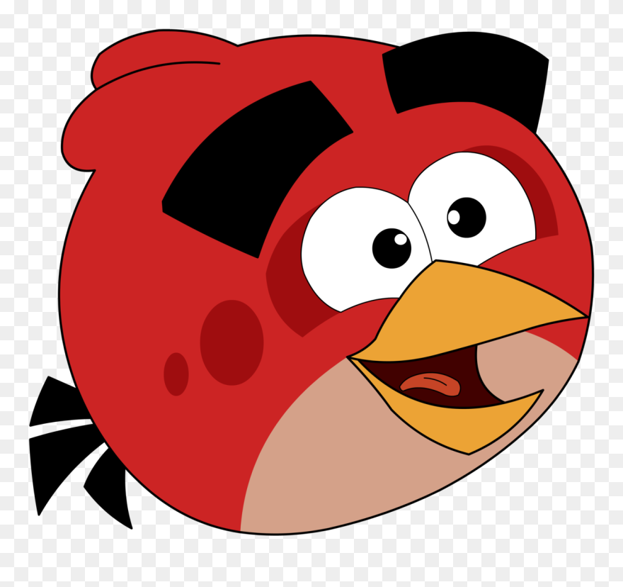 Red Happy Angry Birds Clipart