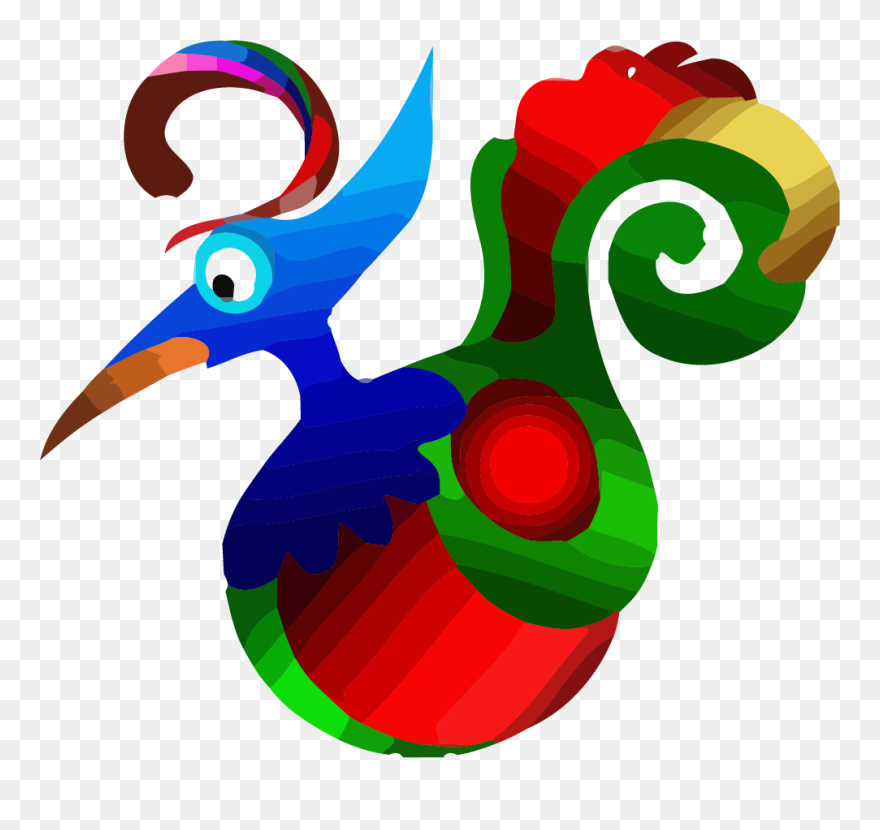 Transparent Object Clipart - Rainbow Bird Of Paradise - Png Download
