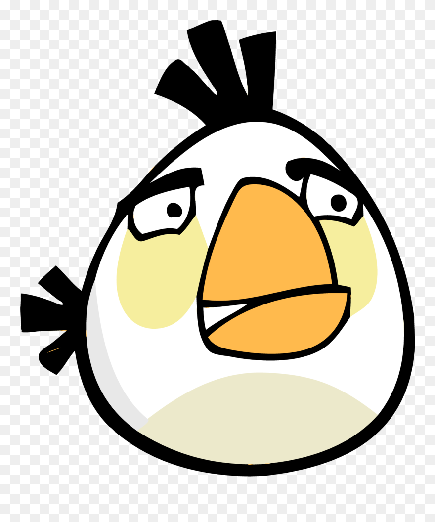 White Angry Birds Png Clipart