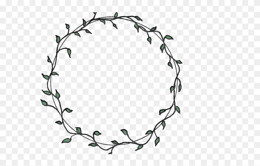 Transparent Flower Circle Border Clipart