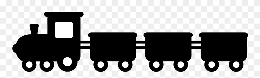 Clip Art Train Track - Train Silhouette Clip Art - Png Download