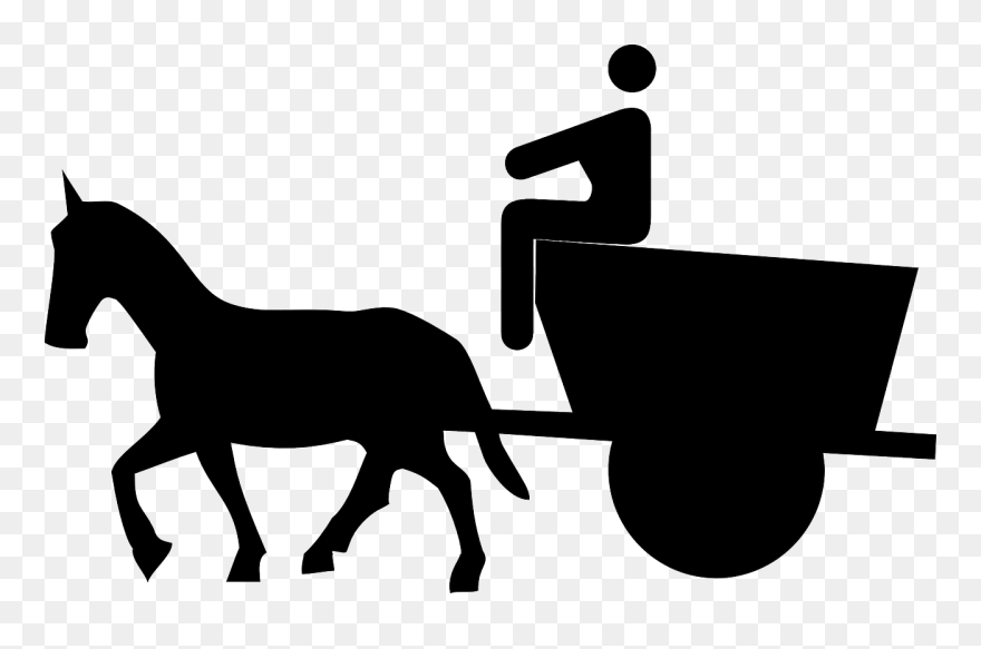 Cartoon Horse And Buggy Clipart