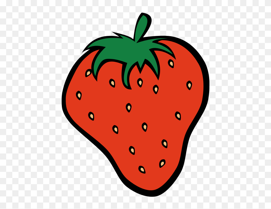 Simple Fruit Strawberry - Strawberry Clipart - Png Download