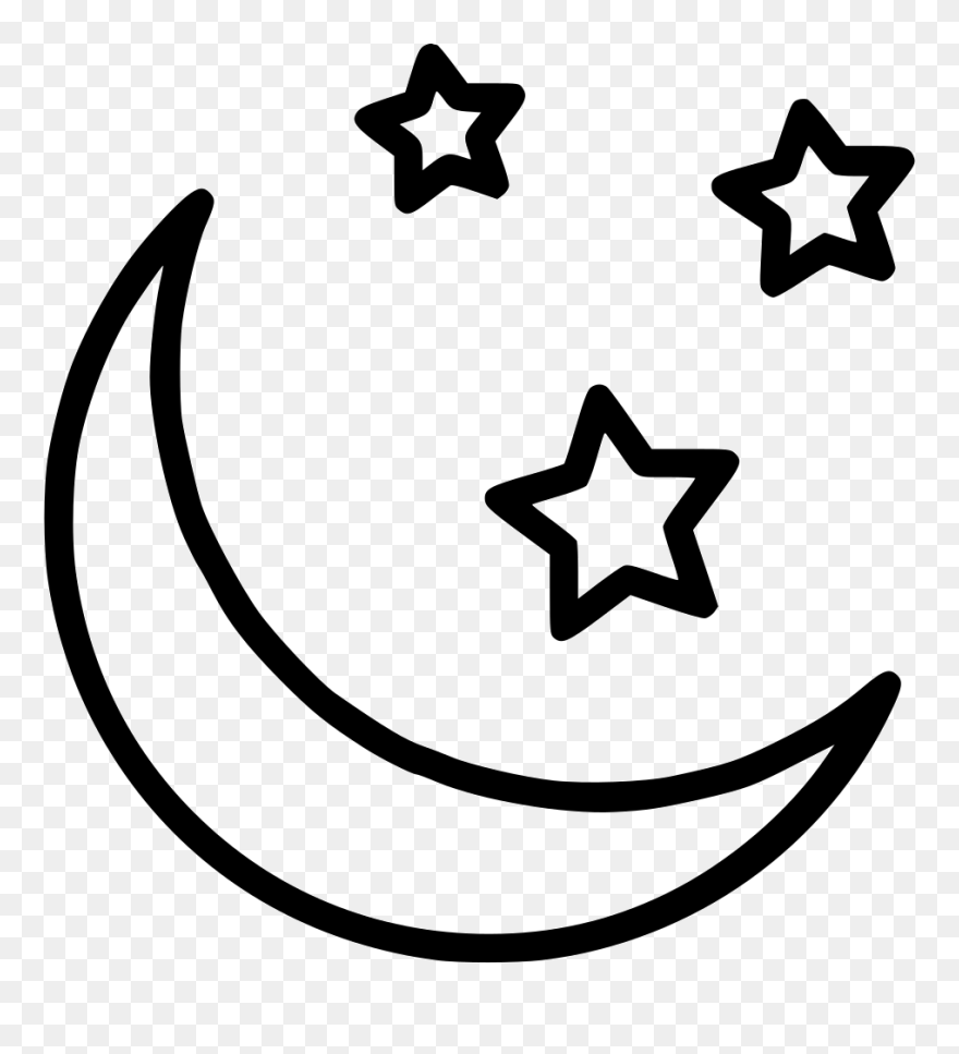 Moon And Stars Png - Moon And Stars Transparent Clipart