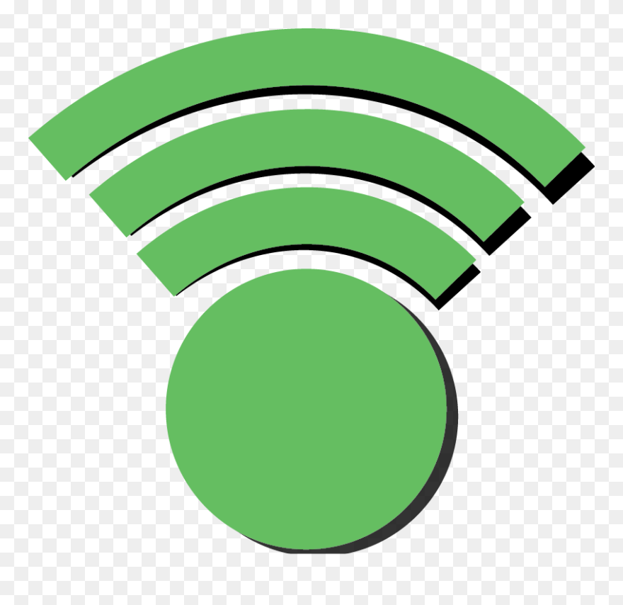 Wi Fi Icon Shadow - Circle Clipart