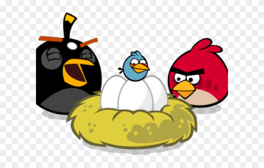 Download Nest Clipart Angry Bird Angry Birds Eggs In Nest Png