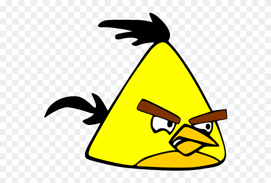 Yellow Bird Angry Birds Characters - Character Angry Bird Png Clipart