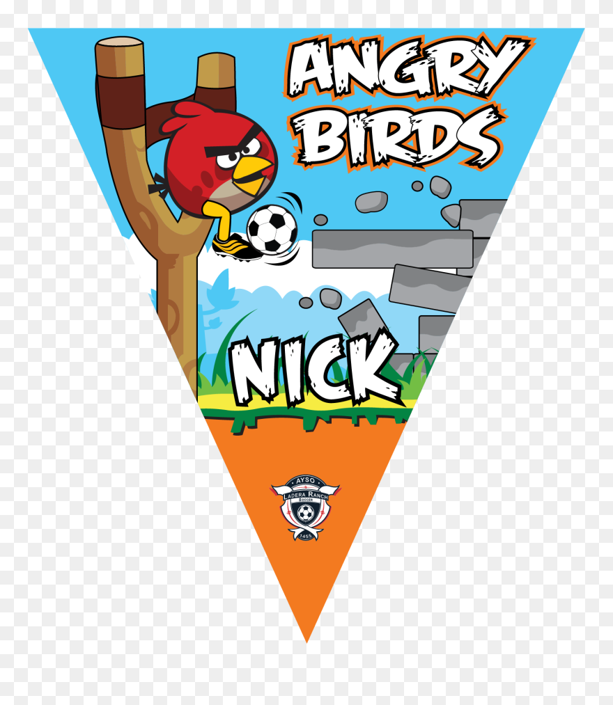 Angry Birds Triangle Individual Team Pennant - Angry Birds Rio Icon Clipart