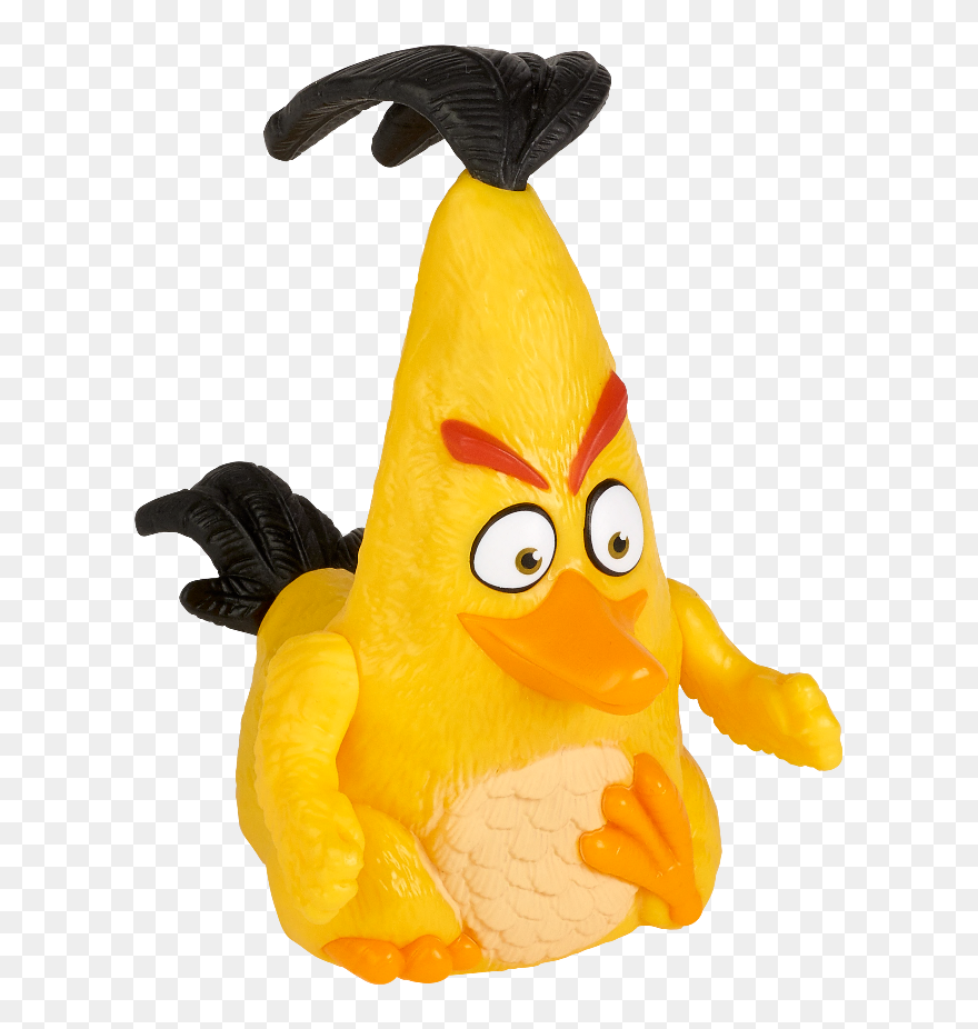 Light-up Red Press Button To Activate A Red Glow And - Yellow Angry Bird Toy Clipart