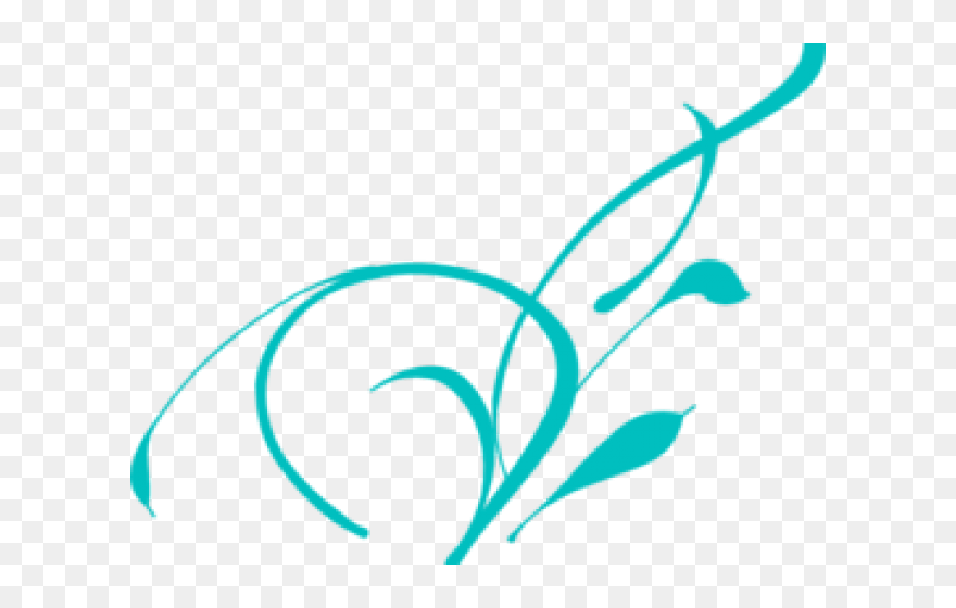 Turquoise Clipart Fall - Vine Clip Art - Png Download