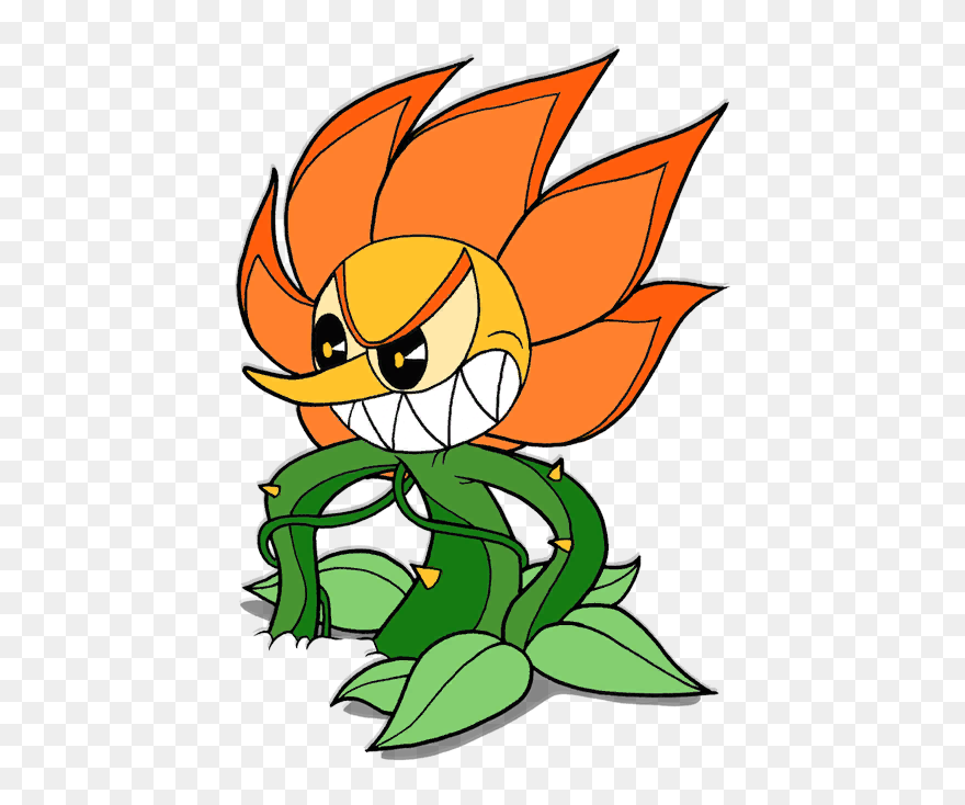 Cuphead Wiki Cuphead Cagney Carnation Clipart Pinclipart