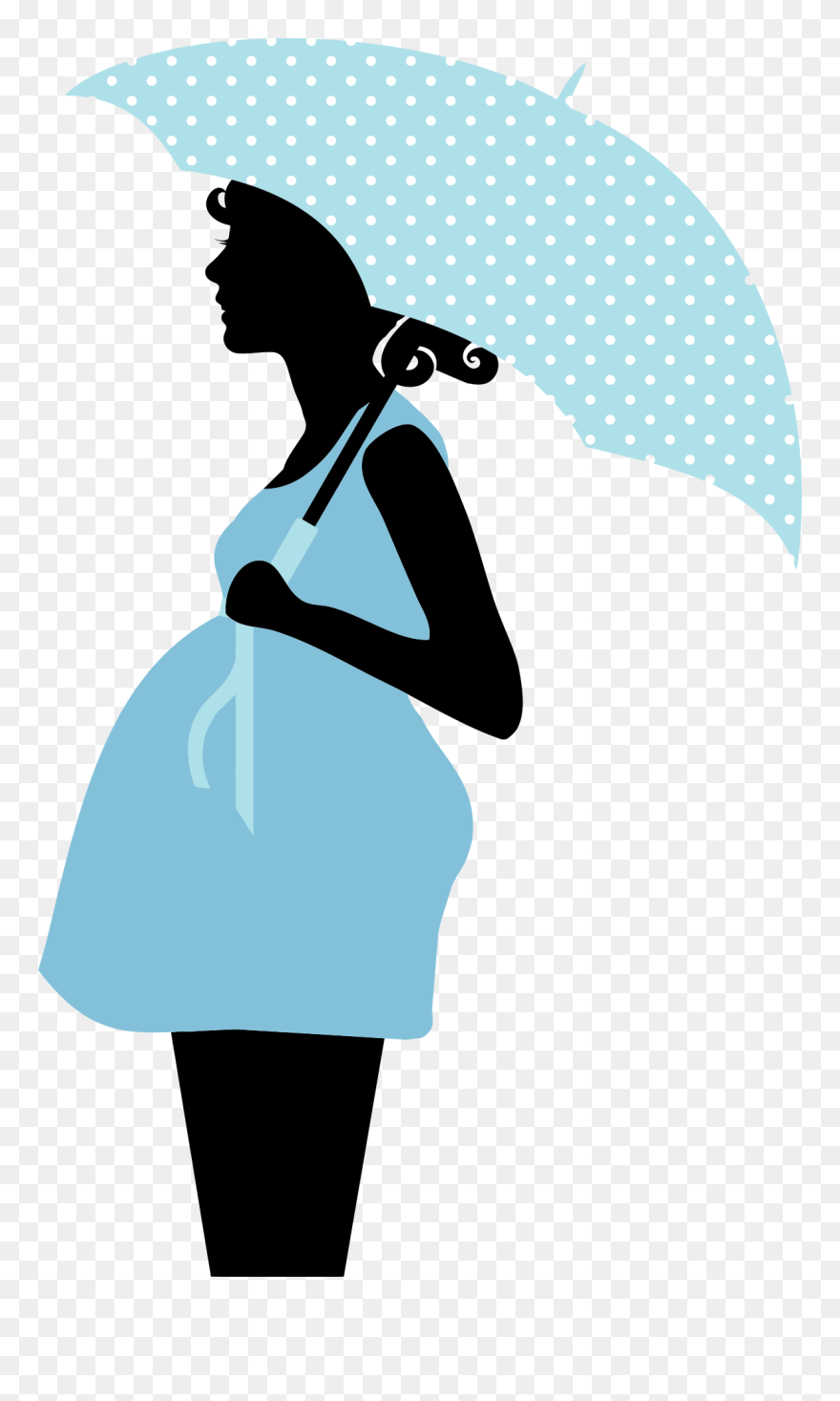 Shoulder,silhouette,neck - Baby Shower Pregnant Clipart - Png Download