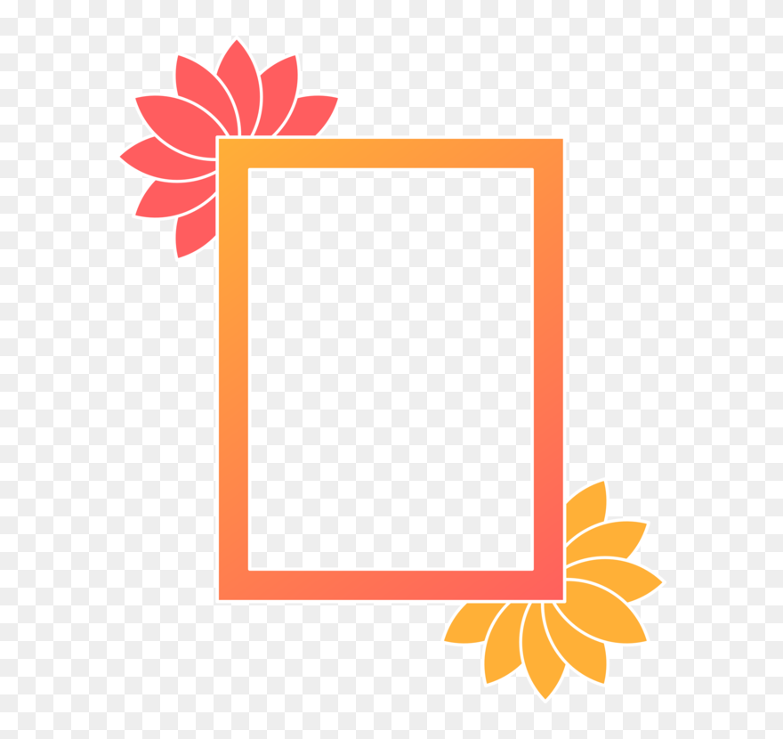 Picture Frame,flower,leaf - Vector Graphics Clipart