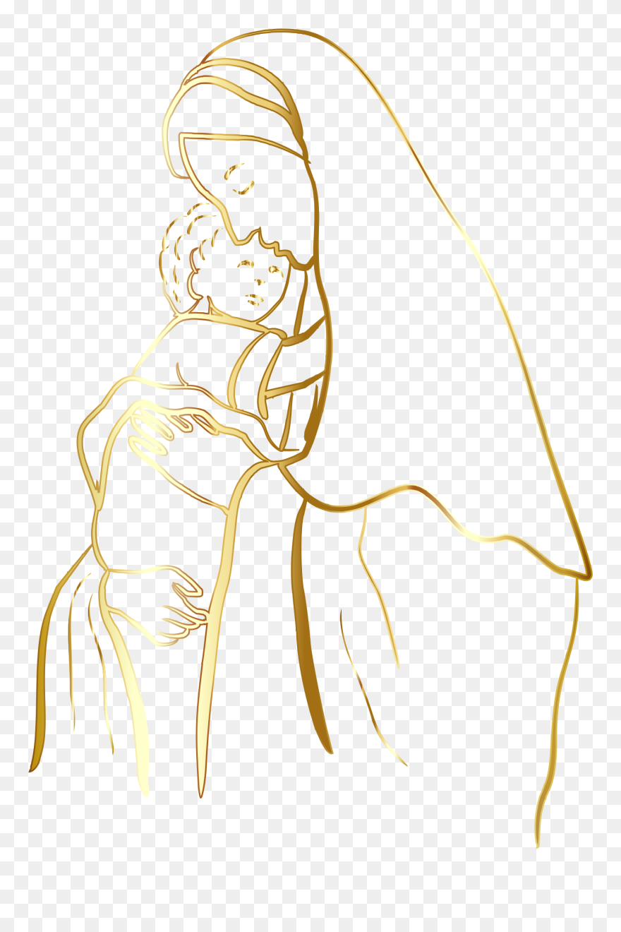 Child Jesus Desktop Wallpaper Religion Clip Art - Virgin Mary Icon Png Transparent Png