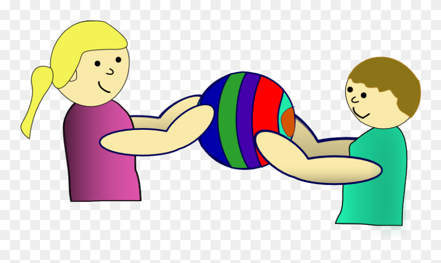 Kids Share Book Clipart Svg Children Sharing Clipart - Children Sharing Clip Art - Png Download