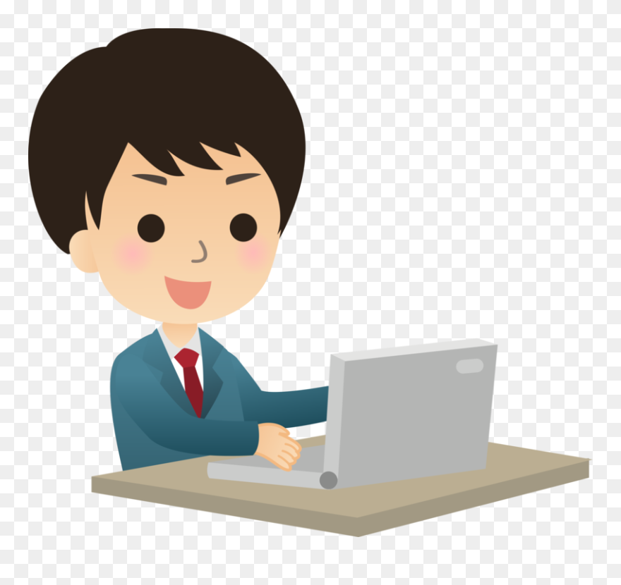 Human Png Clipart - Computer And User Cartoon Transparent Png