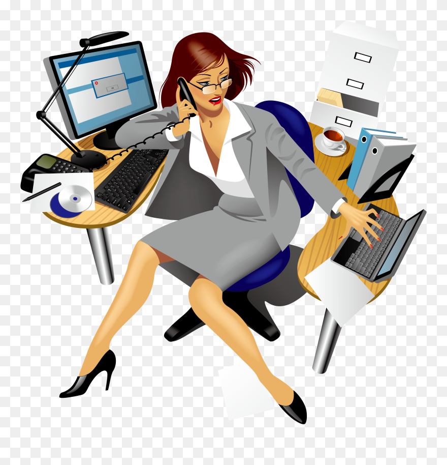 Secretary Office Clip Art - Secretary Clip Art - Png Download