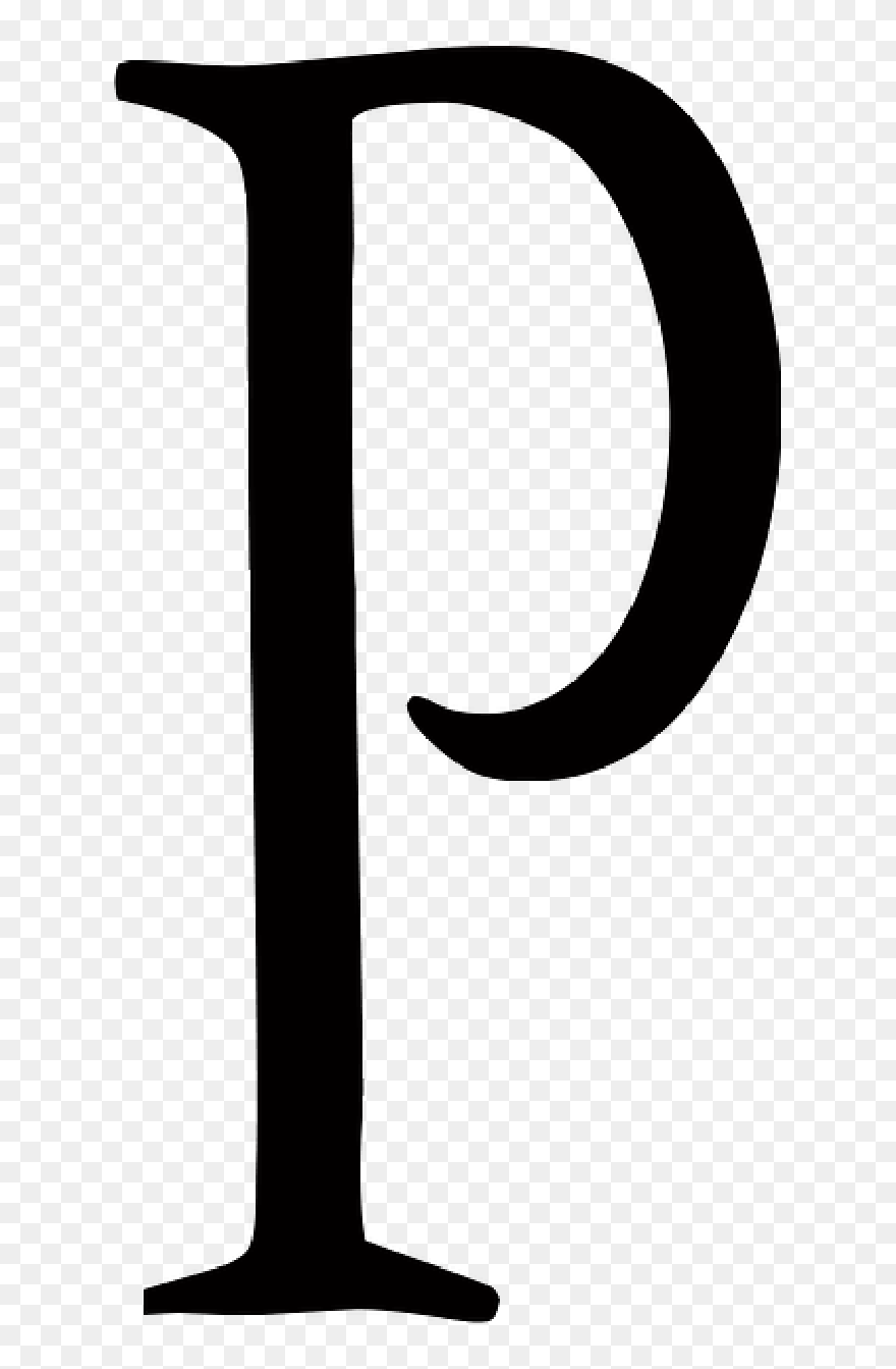 Letter, Alphabet, Typography, Letters - Chữ P In Hoa Clipart