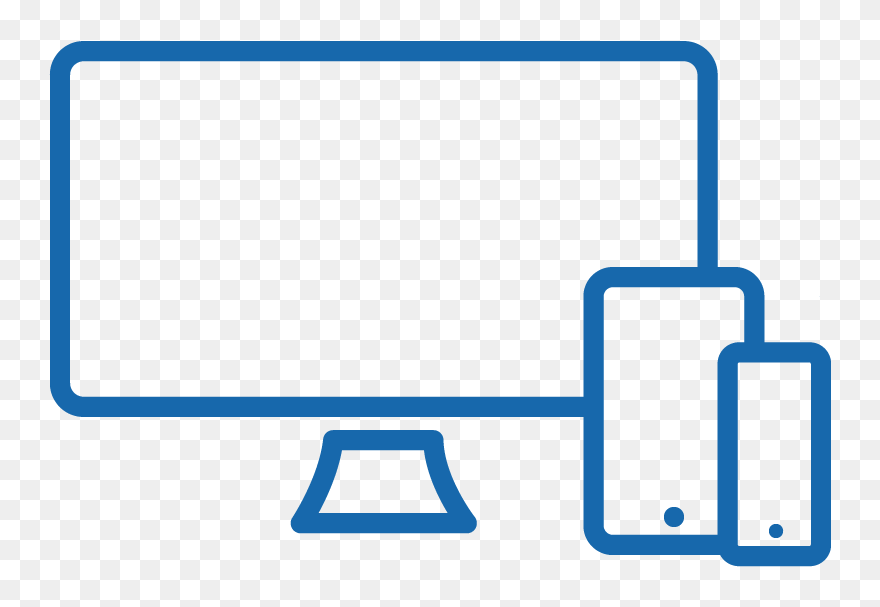 Web Development Icon Of A Desktop Computer, Tablet Clipart