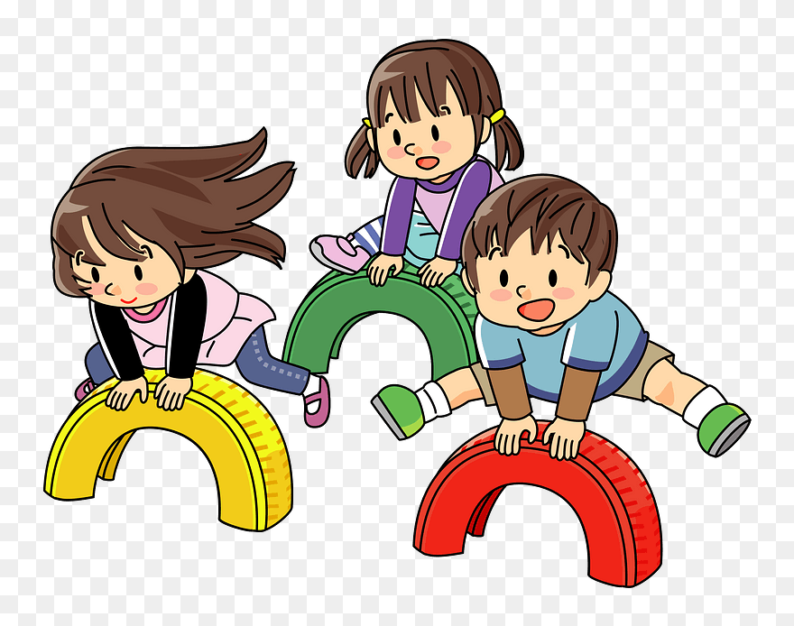 Children Tire Play Clipart - Cartoon - Png Download