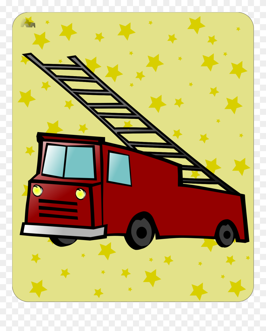 Carro De Bombeiros Para A Educação Infantil Clipart
