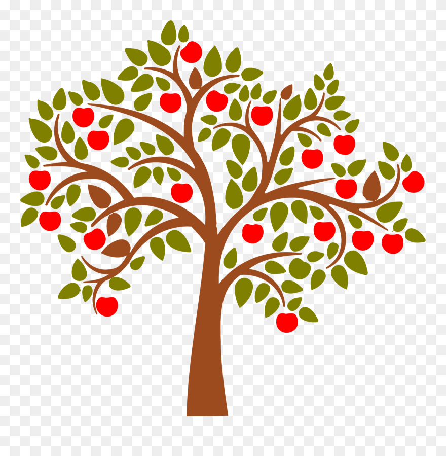 Apple Tree Clipart Banner Library Stock Green Apple - Apple Tree Vector Png Transparent Png