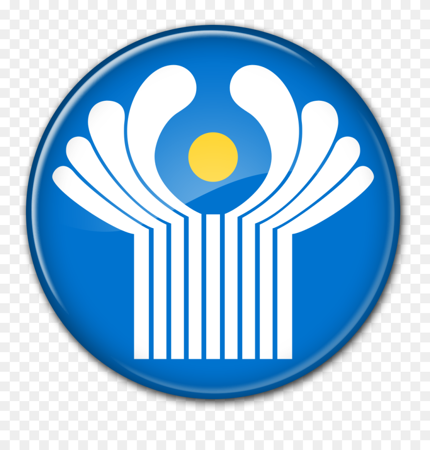 Round Flag Button Cis - Commonwealth Of Independent States Png Clipart