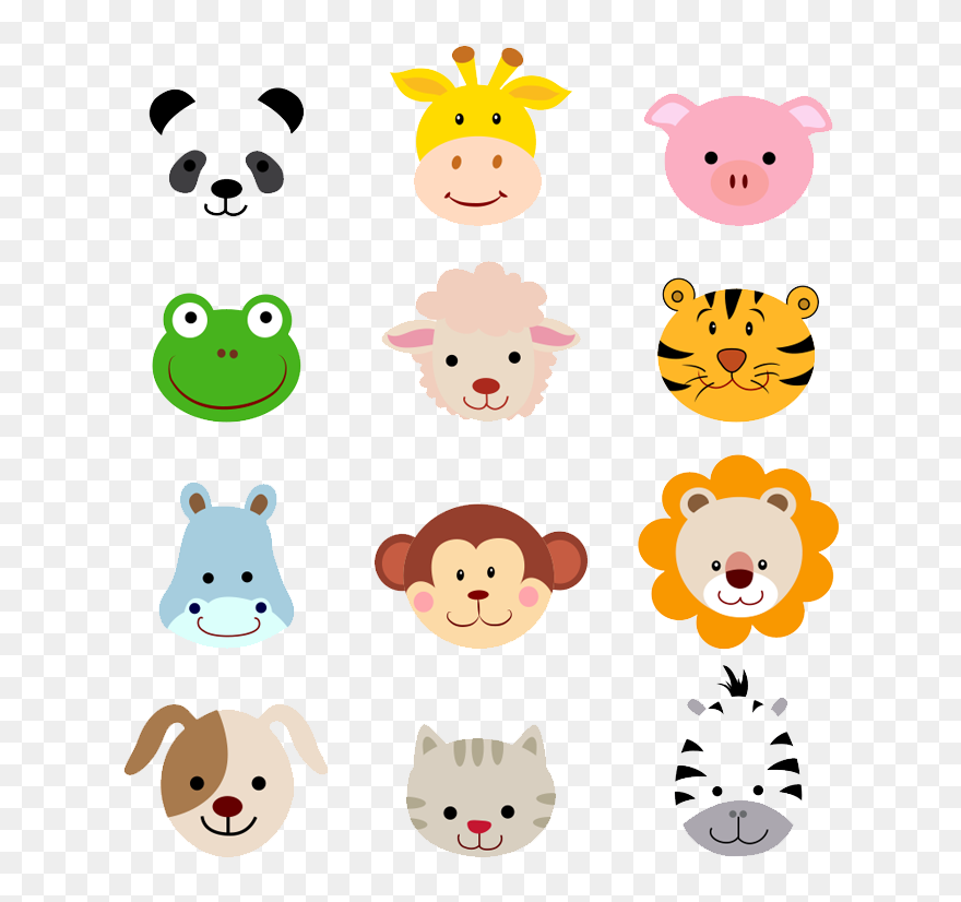 Sheep Animals Jungle Baby Cartoon Avatar - Baby Animal Cartoon Faces Clipart
