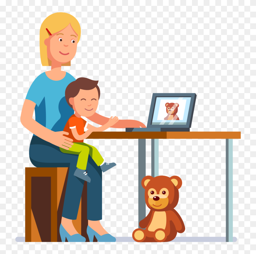 Kids Playing Outside Clipart - Png Download